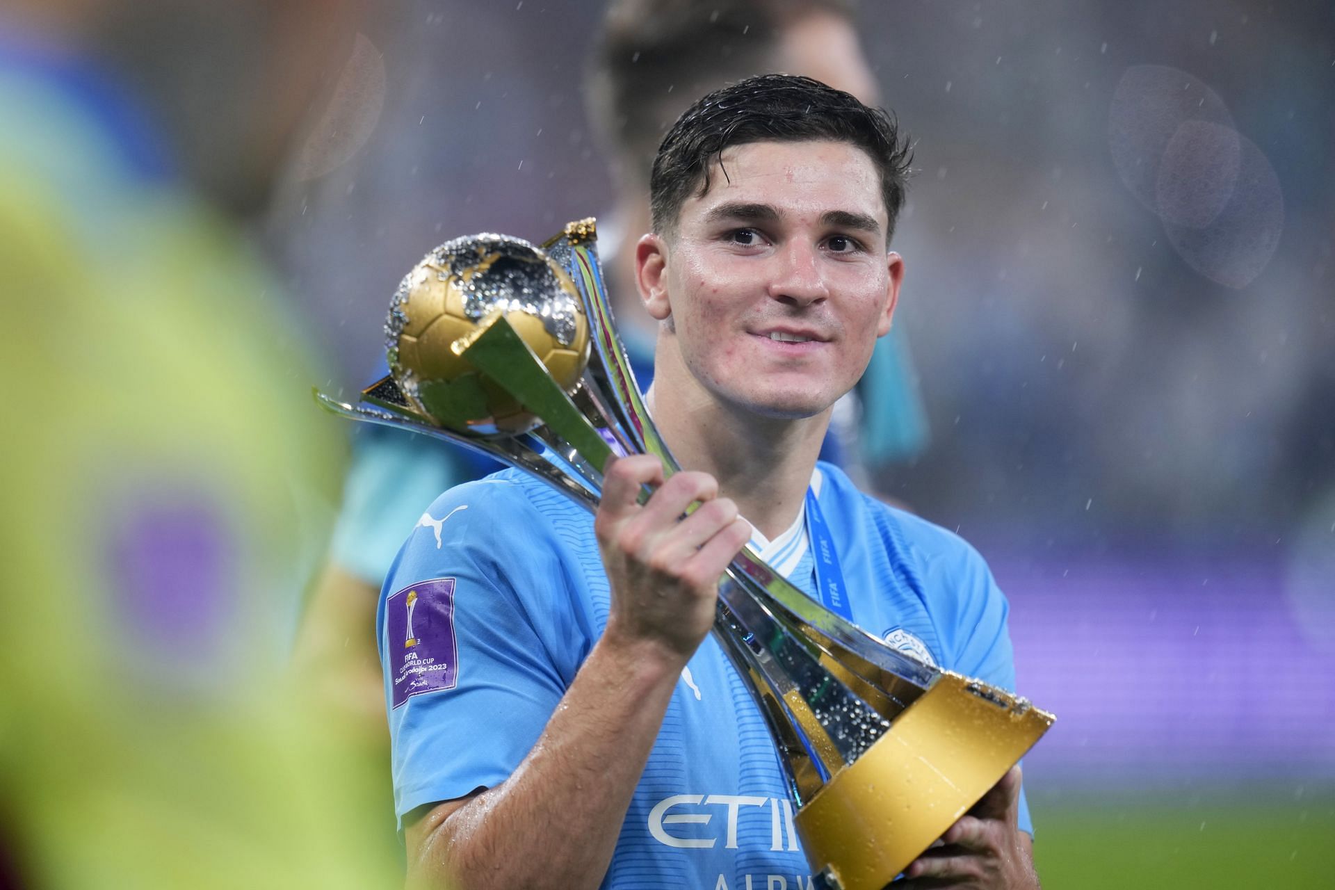 Julian Alvarez has admirers at Camp Nou